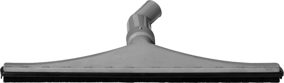 A gray vacuum head with black trim.