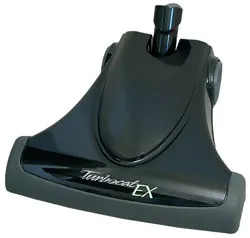 A black vacuum cleaner head with the word " tennant ex ".