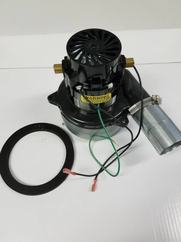 A motor and the ring are connected to it.