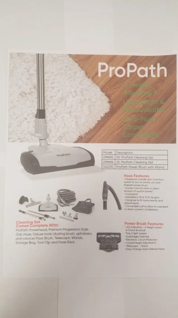 A flyer for the flopath vacuum cleaner.