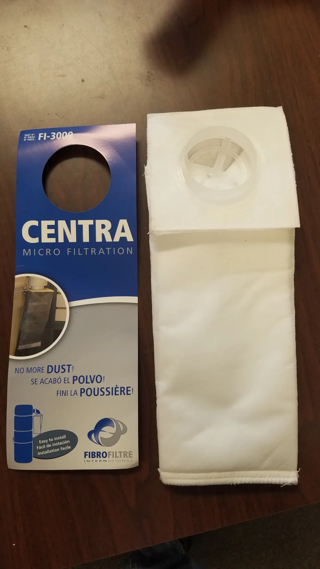 A box of the central vacuum cleaner bag.