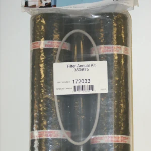 A tube of filter material is shown in its packaging.