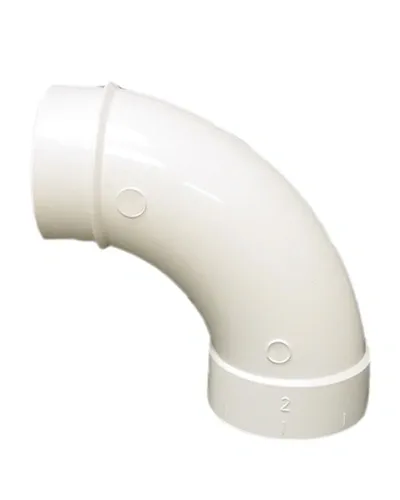 A white pipe with a round bottom.